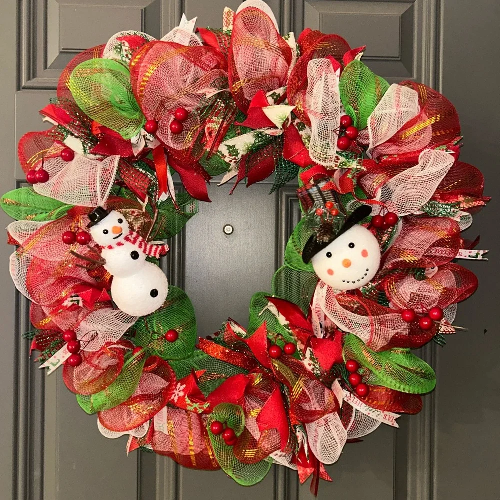 Festive Santa's Workshop Holiday Wreath